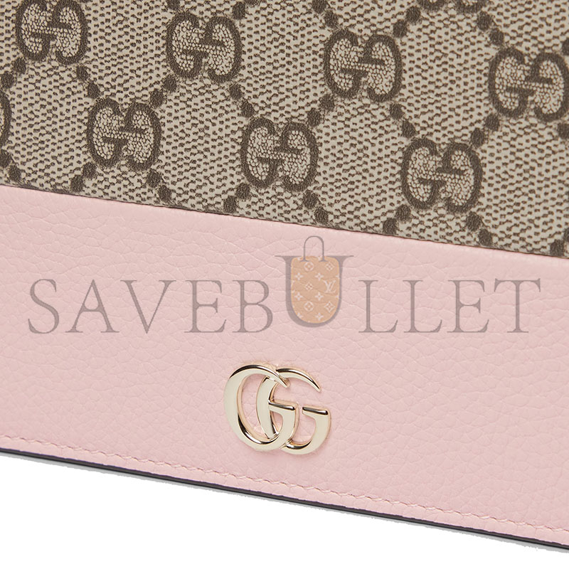 GUCCI GG MARMONT BI-COLOR WALLET ON CHAIN 497985 (20*12.5*4cm)